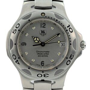 Tag Heuer 37mm Men's Kirium Silver Dial Swiss Automatic COSC Watch! Ref: WL5110!